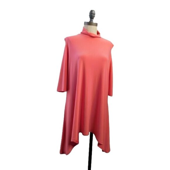 Clara Sun Woo Size M Medium Cold Shoulder Slinky Stretchy Designer Top - Picture 1 of 3